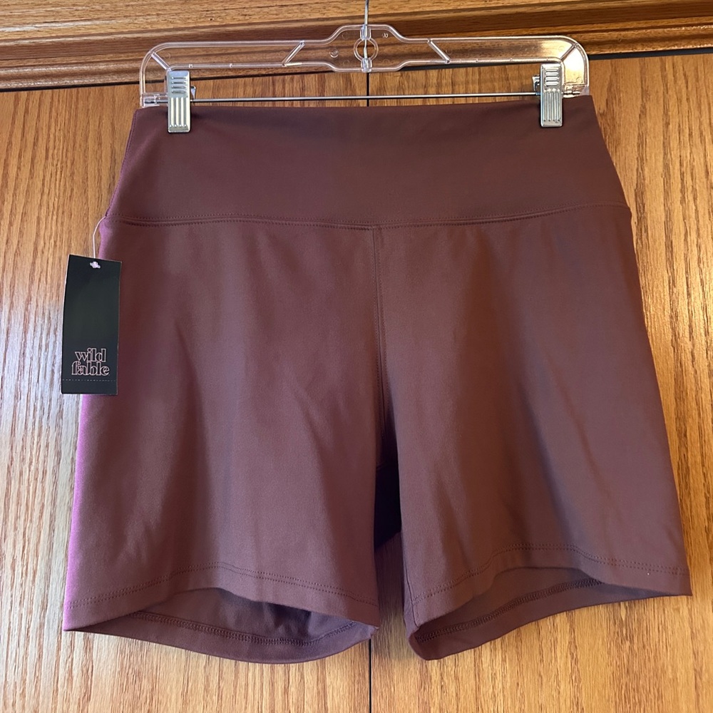 Wild Fable Brown Biker Shorts